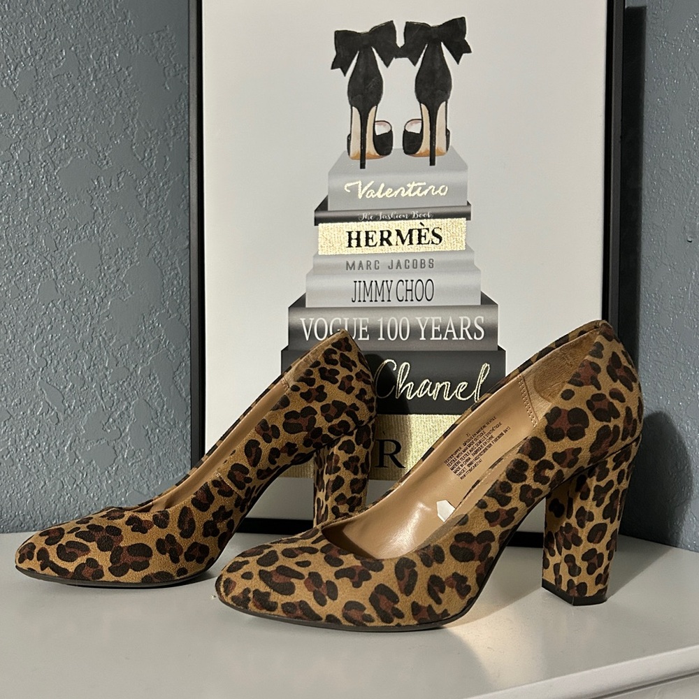 ‼️SOLD‼️ 🐆Leopard Block Heels🐆